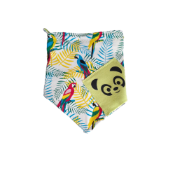 Bandana bavoir perroquet panda