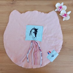 Doudou Dodyz Rose cheval