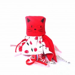 Doudou Couverture Cerise Chat